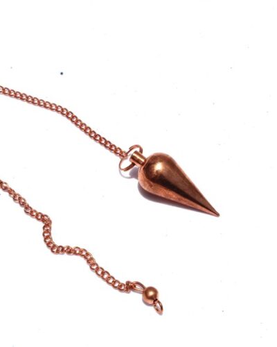 Cone Chamber Copper Pendulum | Spiritual Energy , Healing | Metal Pendulum