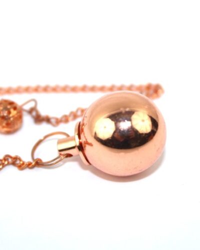 Round Ball Copper Pendulum | Healing , Therapy | Metal Pendulum