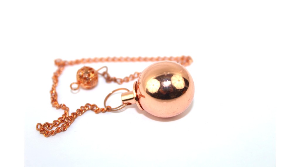 Round Ball Copper Pendulum | Healing , Therapy | Metal Pendulum