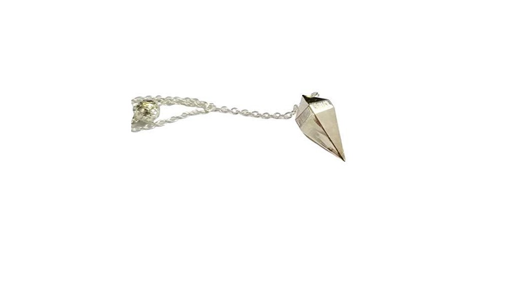 Double Point Silver Pendulum | Spiritual Healing , Energy | Metal Pendulum