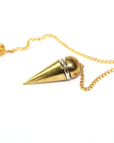 Classic Dome Gold Plated Pendulum | Healing | Spirituality | Meditation | dowsing | Metal Pendulum