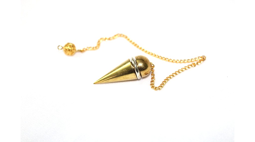 Classic Dome Gold Plated Pendulum | Healing | Spirituality | Meditation | dowsing | Metal Pendulum