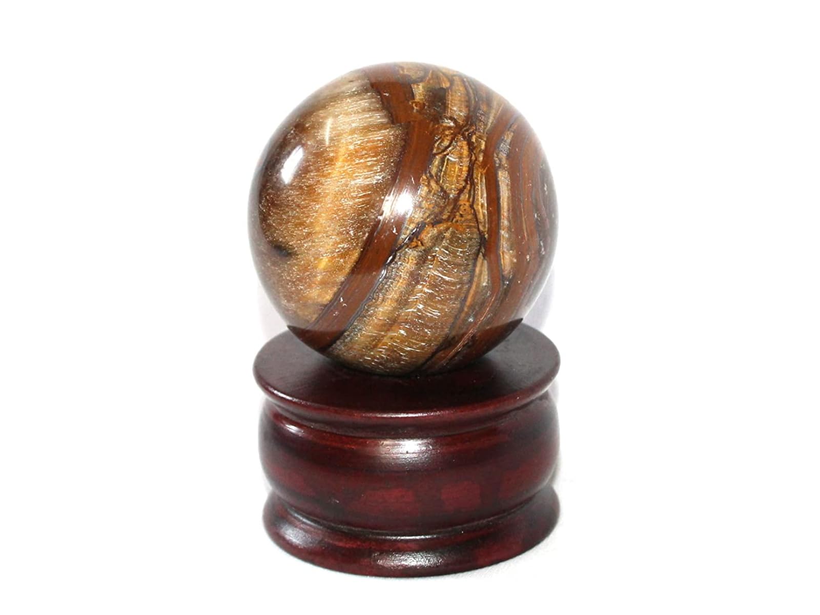 Tiger Eye Gemstone Ball | 50-55mm | Protection | Home & Office Decore