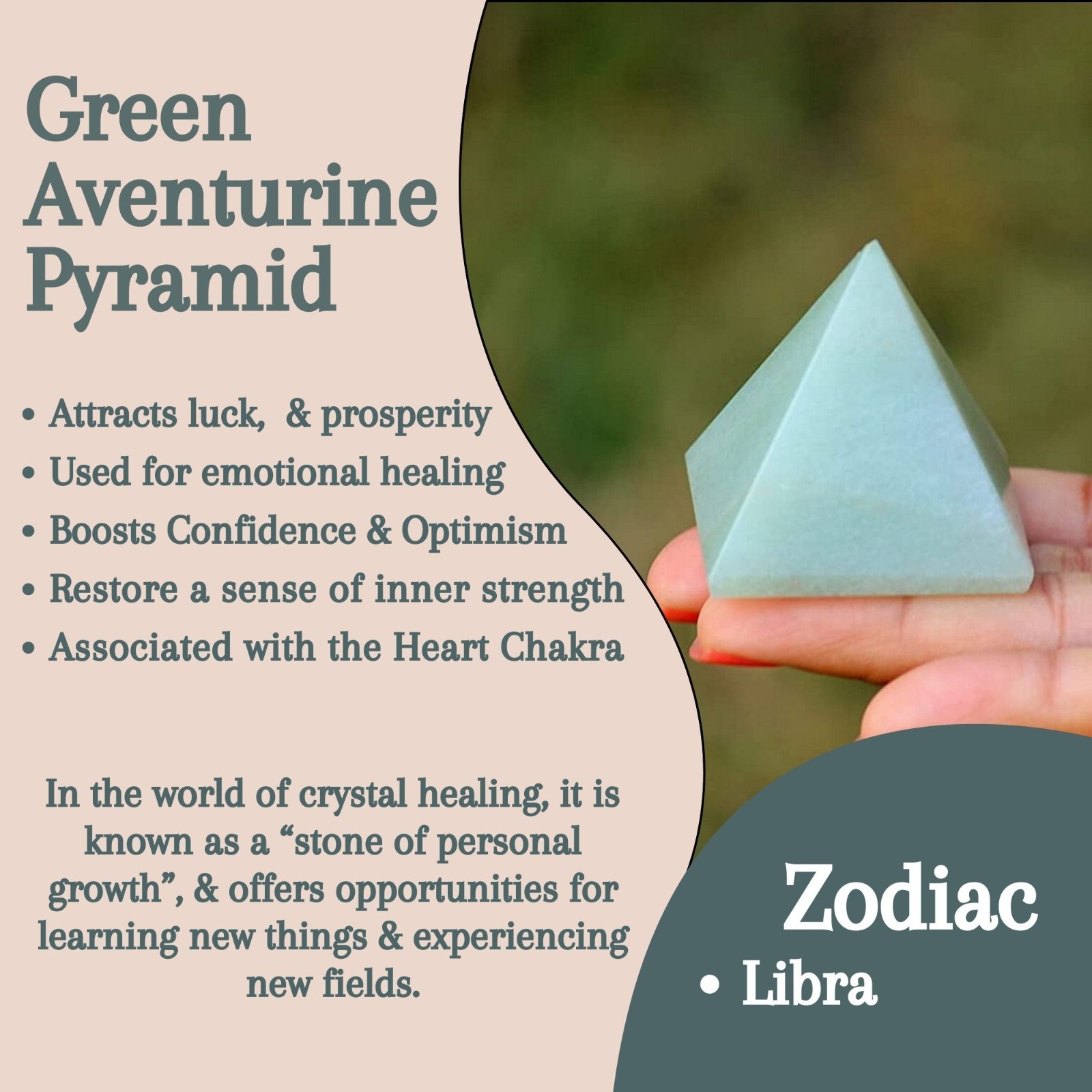 Green Aventurine Pyramid | 1.5–2 Inch Approx. | Handmade Decorative Pyramid for Home, Office & Table Décor