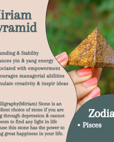 Miriam Pyramid | 1.5–2 Inch | Handmade Decorative Pyramid for Home, Office & Table Décor
