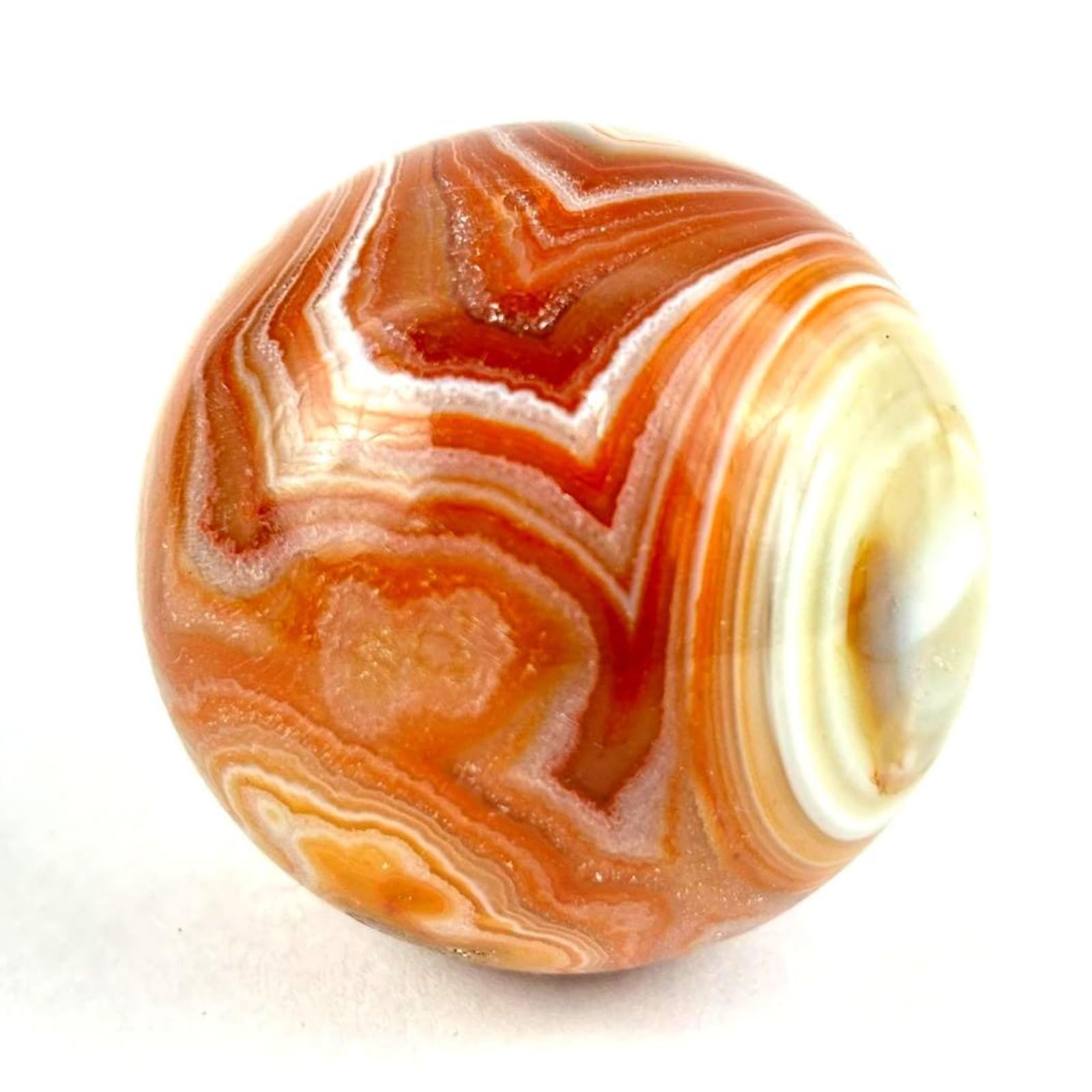 Carnelian Gemstone Ball | 50-55mm |  Boosts Creativity & Confidence | Decorative Item