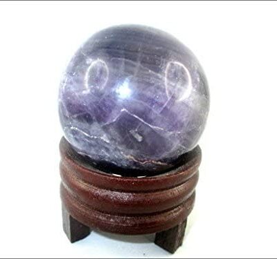 Purple Flourite Gemstone Ball | 50-55mm | Focus, Clarity, Stress relief | Home-Office Decor