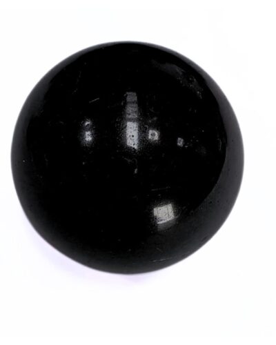 Black Tourmaline Gemstone Ball | 50-55mm | Protection Shield | Home Office Decor