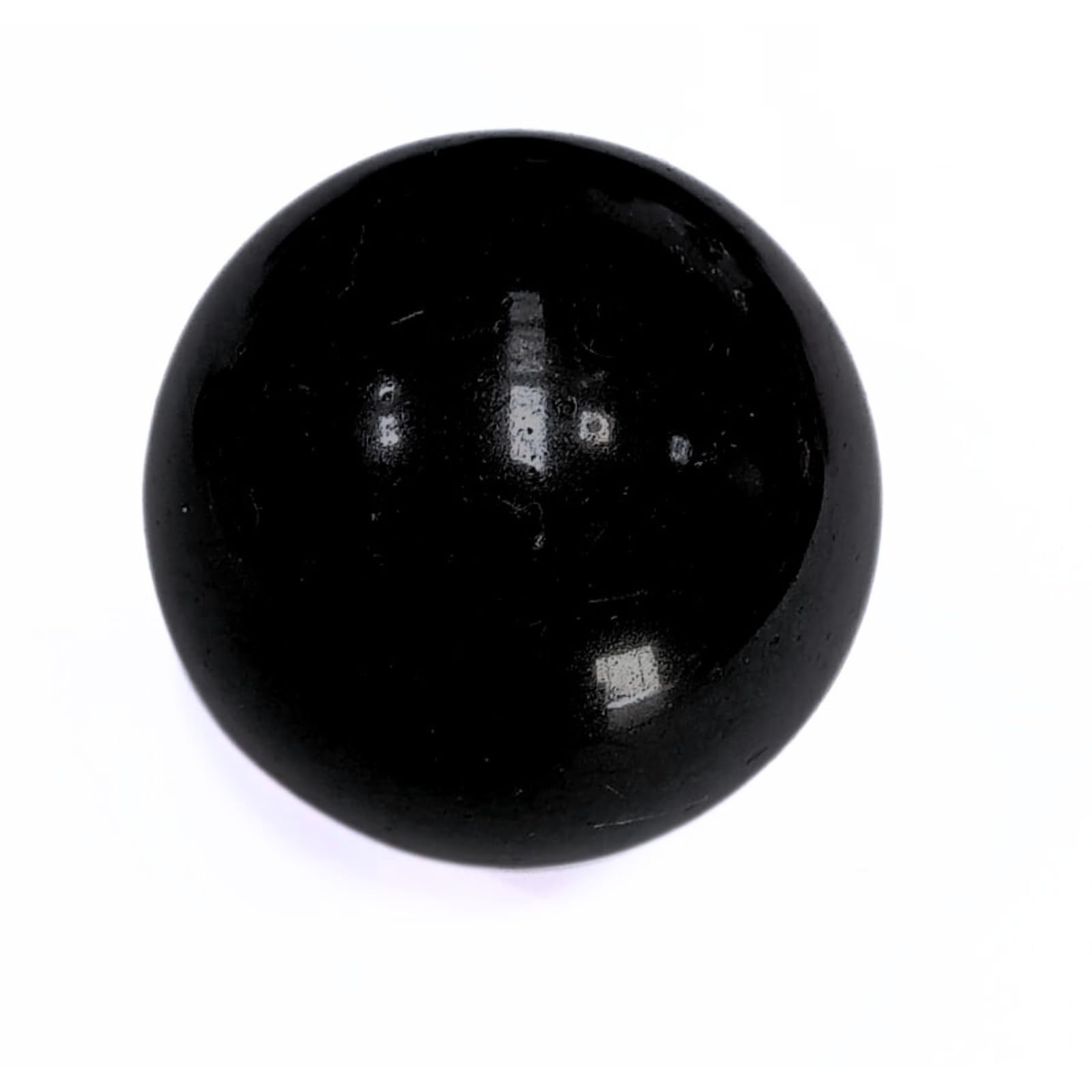 Black Tourmaline Gemstone Ball | 50-55mm | Protection Shield | Home Office Decor