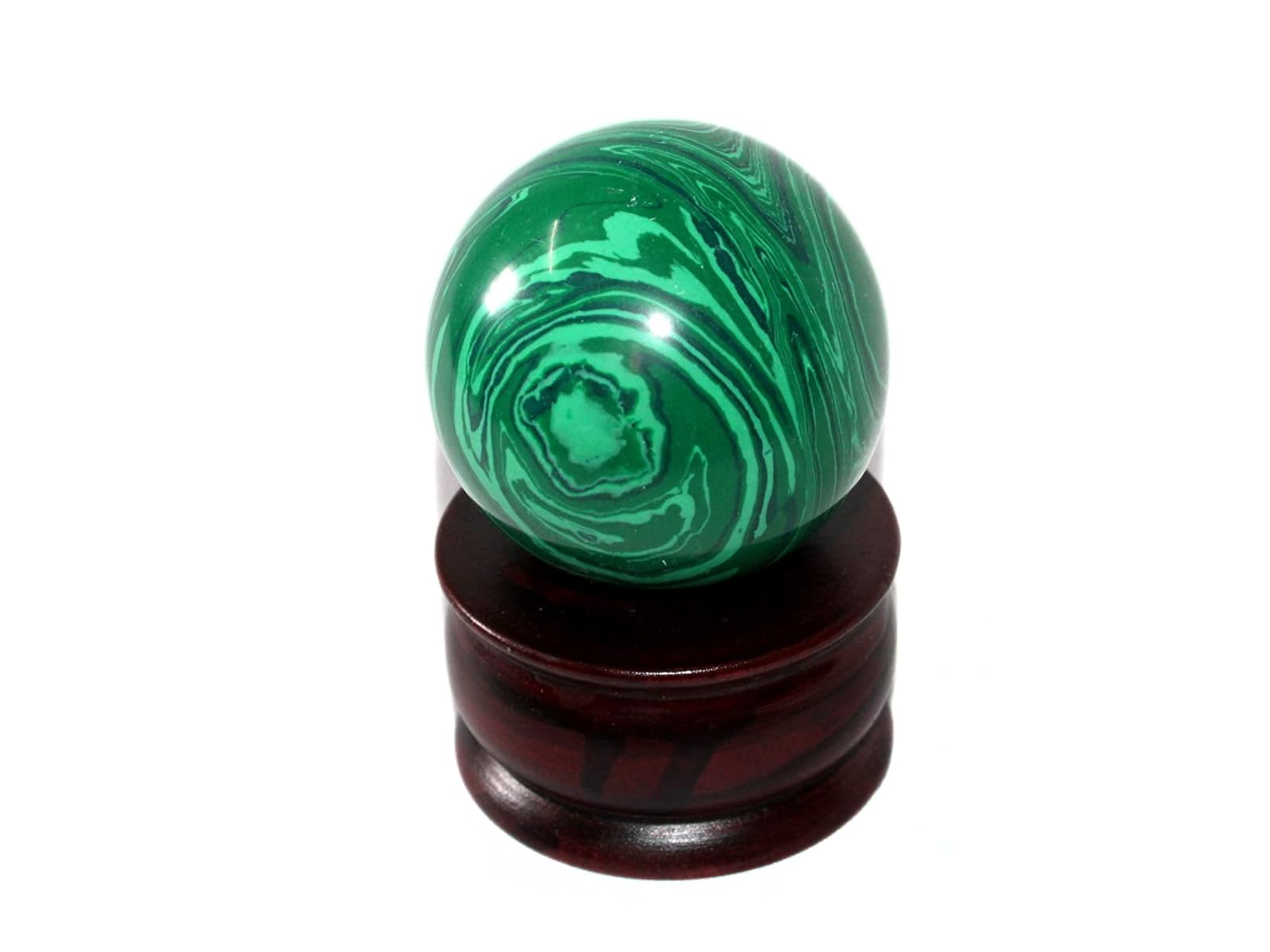 Malachite Gemstone Ball | 50-55mm | Protect from Harmful influences | Home Office Decor