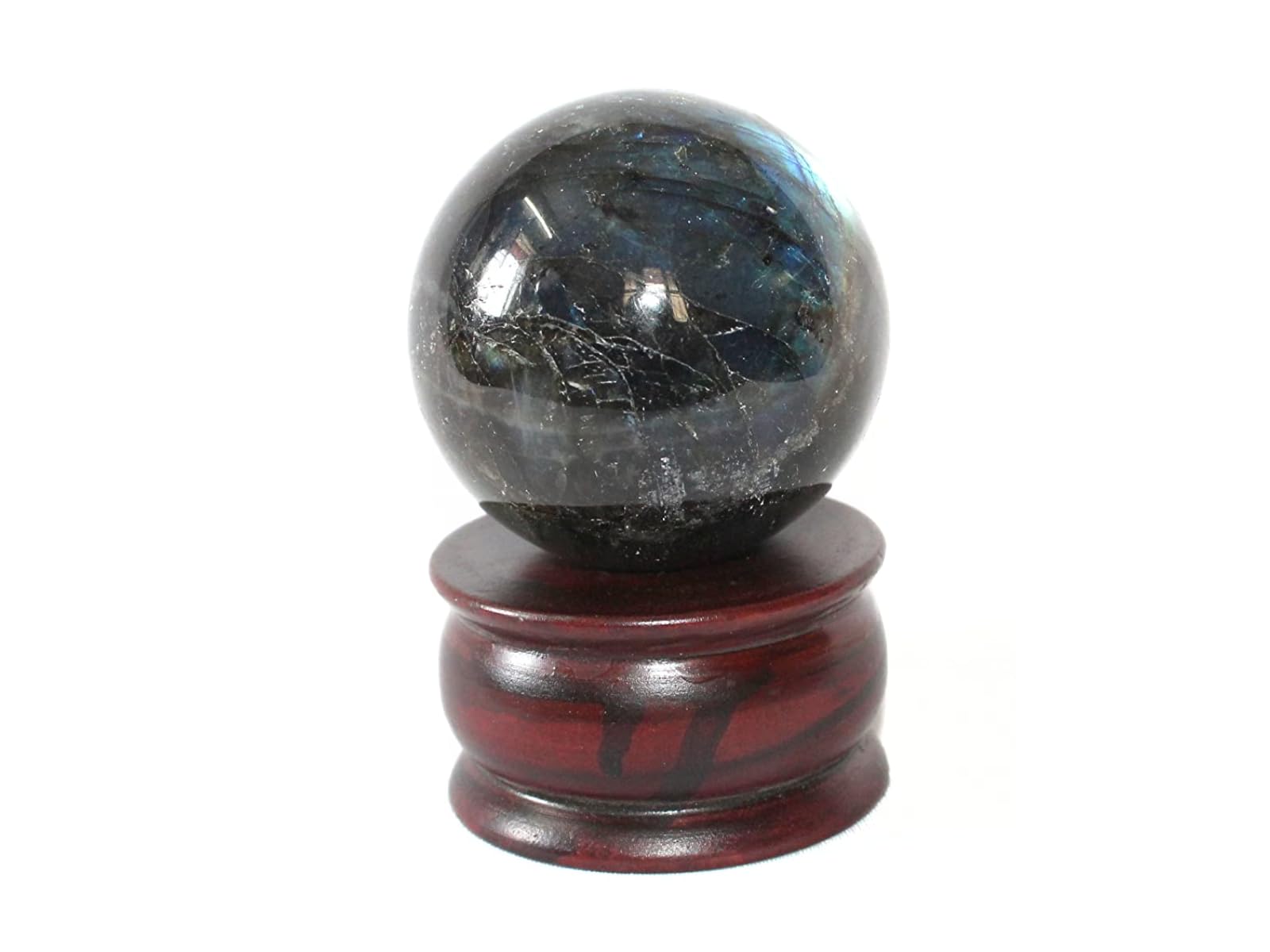 Labradorite Gemstone Ball | 50-55mm | Energy & Aura Protection | Home Office Decor