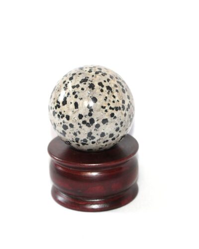 Dalmation Gemstone Ball | 50-55mm | Boost confidence & Encourage joy | Home Office Decor