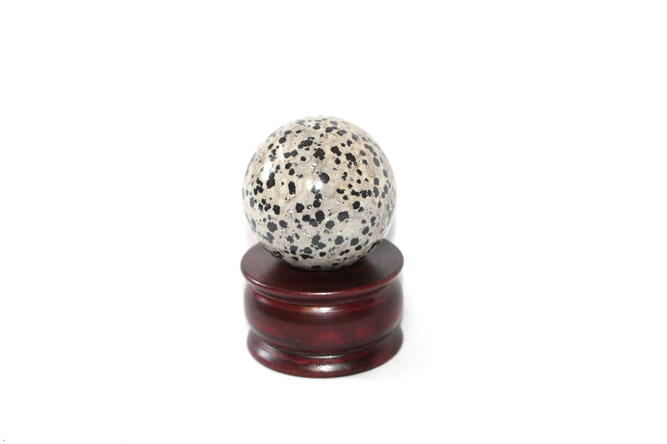Dalmation Gemstone Ball | 50-55mm | Boost confidence & Encourage joy | Home Office Decor