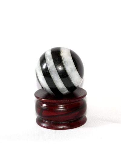 Black & White Gemstone Ball	| 50-55mm | Home Office Decor