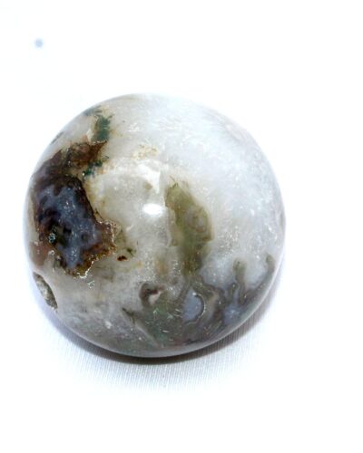 Moss Agate Gemstone Ball | 50-55mm | Abundance & Grounding | Home Office Decor