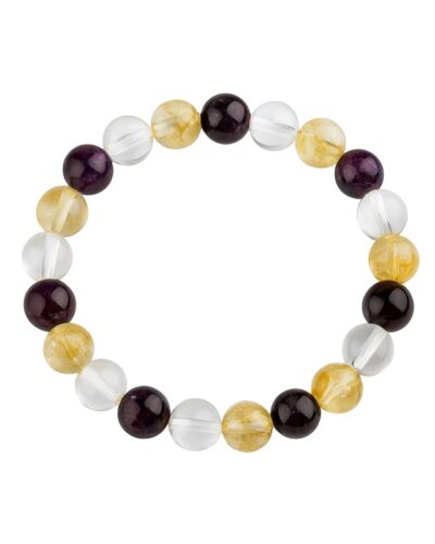 Jet Education Bracelet | 8mm Beads | Academic Success | Focus Enhancement