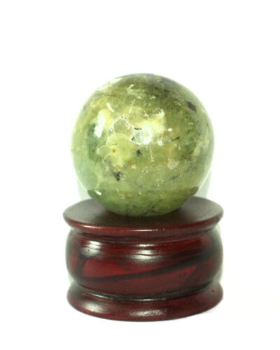 Prehnite Gemstone Ball | 50-55mm | Prophecy & reduce stress | Home Office decor