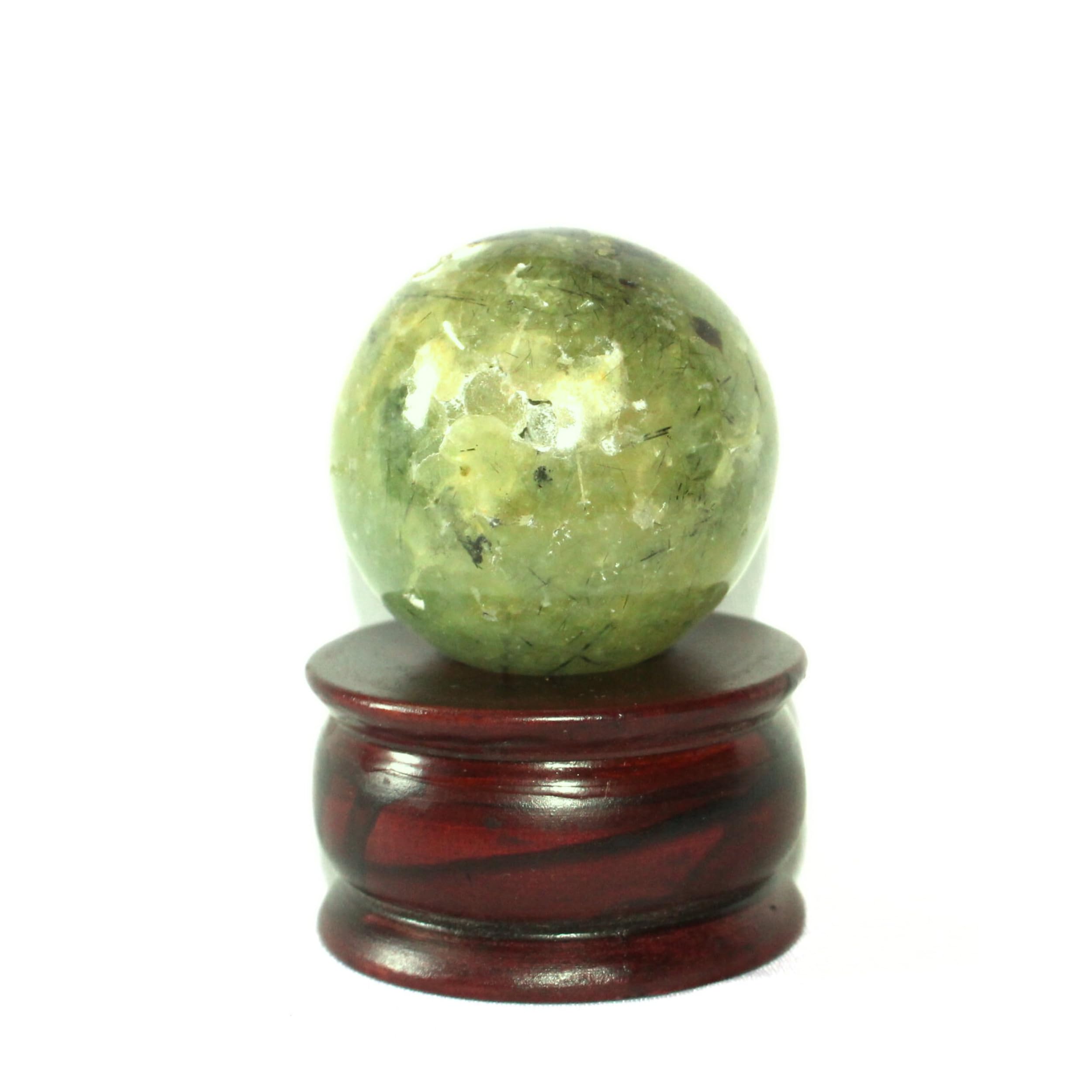 Prehnite Gemstone Ball | 50-55mm | Prophecy & reduce stress | Home Office decor