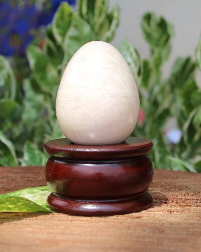 Moonstone Egg | 2-inch | Calming , Emotional Balance &  Inner Peace | Home-Office Decor