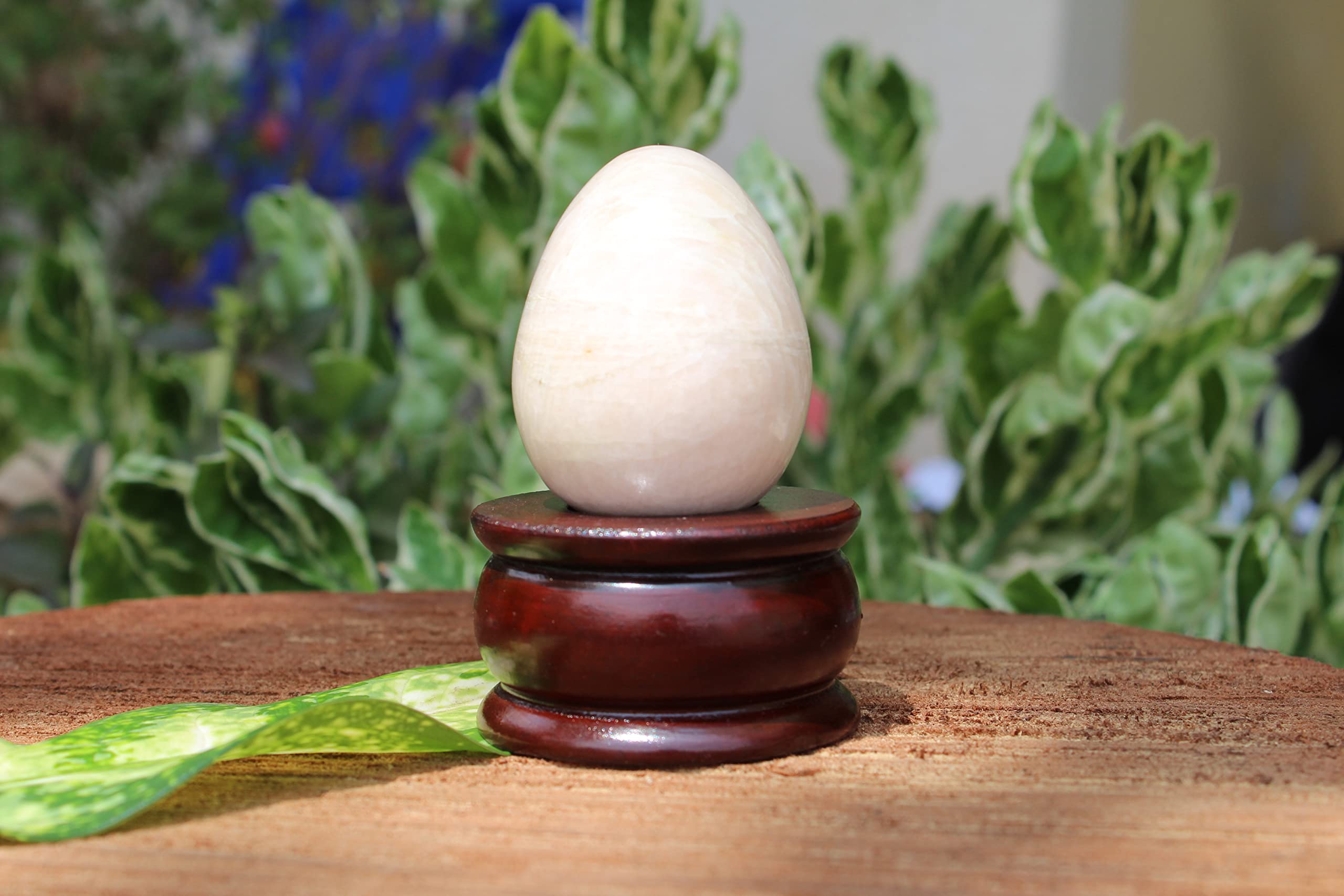 Moonstone Egg | 2-inch | Calming , Emotional Balance &  Inner Peace | Home-Office Decor
