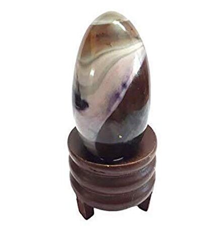 Multi-Flourite Gemstone Egg | 2-inch | Crystal Therapy | Home-Office decor