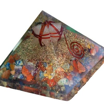 Rose Quartz Merkaba Orgone Pyramid | Relationship & Self Love | Handmade | Home Office Decor