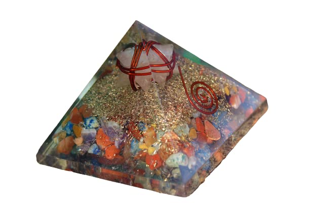 Rose Quartz Merkaba Orgone Pyramid | Relationship & Self Love | Handmade | Home Office Decor