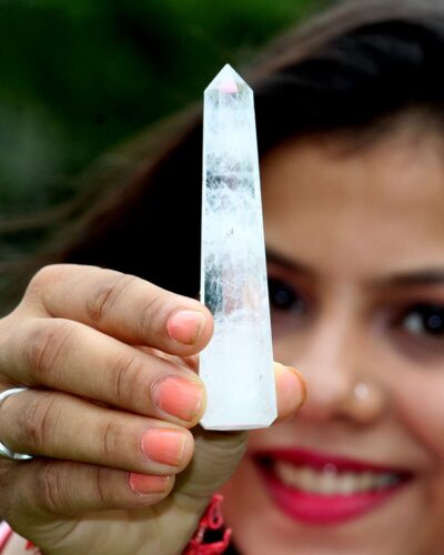 Crystal Gemstone Obelisk | 3.5-4 inch | Energy Amplification | Natural | Home Deocr