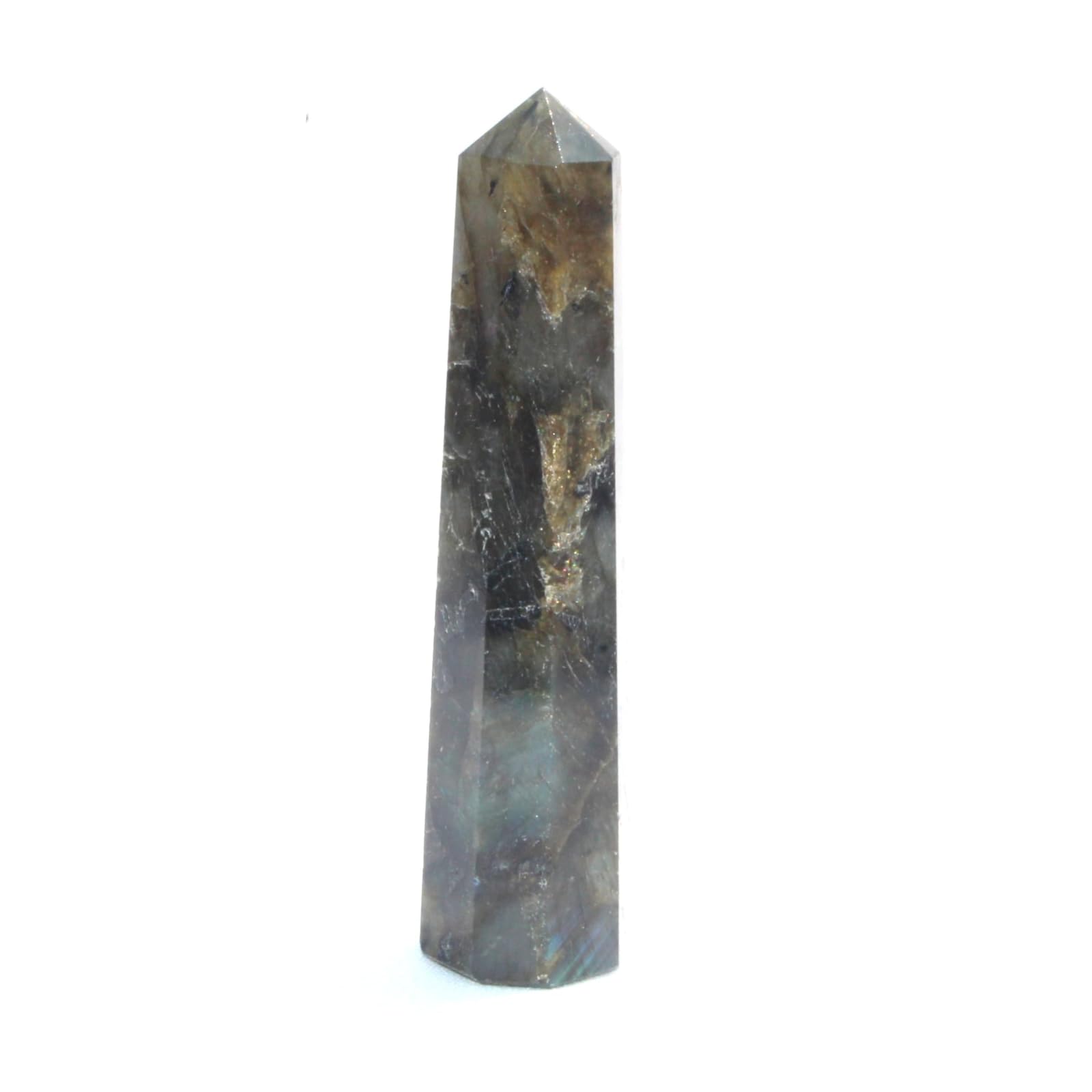 Labradorite Gemstone Obelisk | 3.5-4 inch | Protection Energy | Home Decor