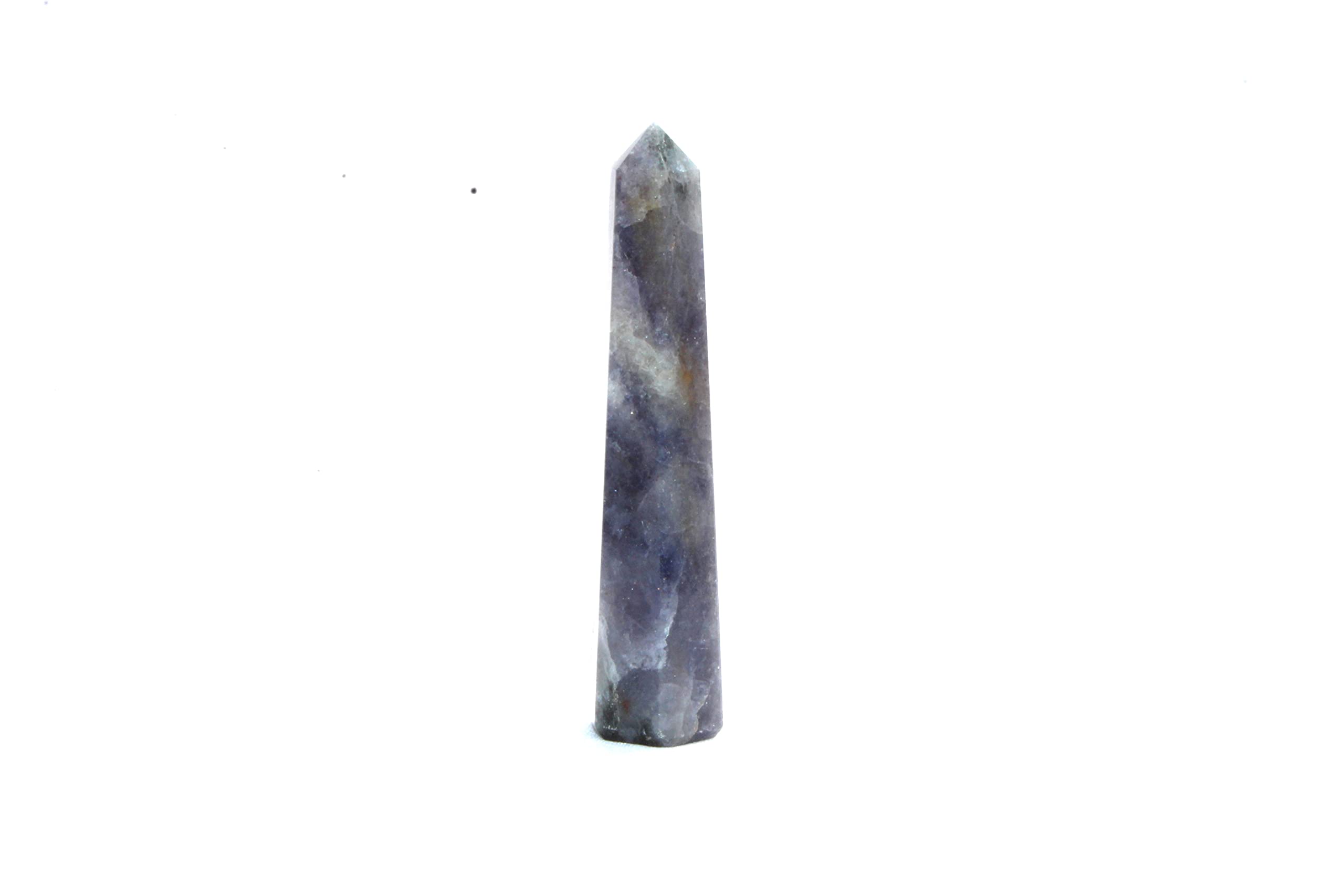 Iolite Gemstone Obelisk | 3.5-4 inch | Stability & Creativity | Natural | Home Decor