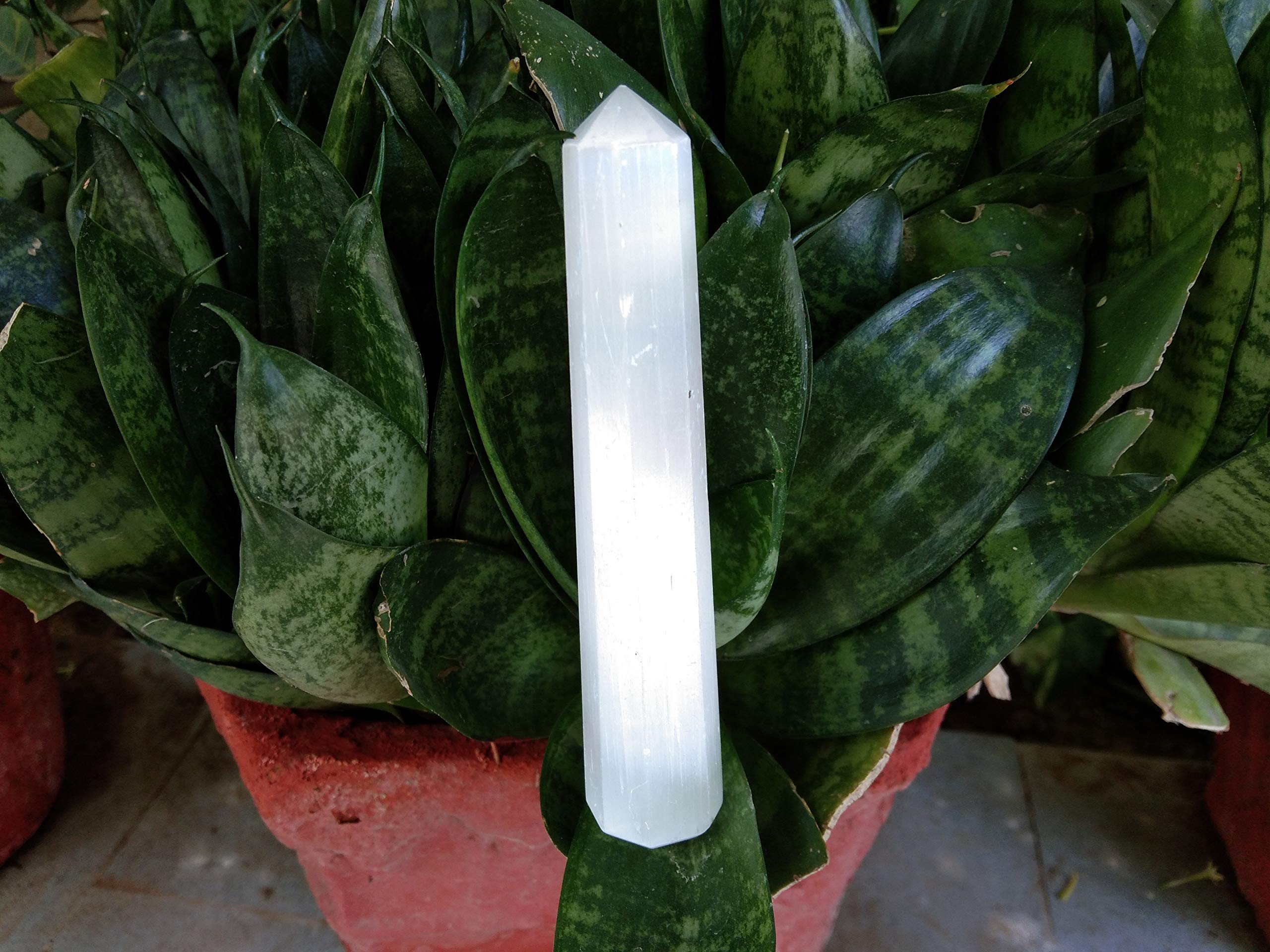 Selenite Crystal Obelisk | 3.5-4 Inch | Cleansing & Energized | Natural | Home Decor
