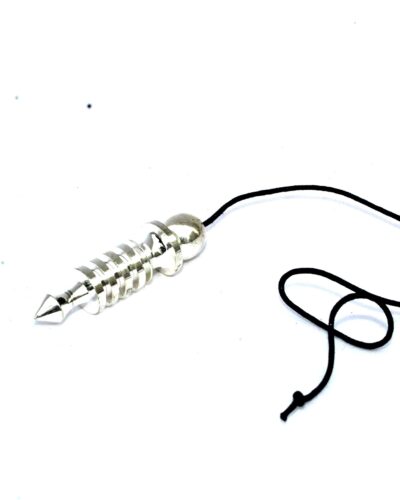 4 Isis Silver With Chord Pendulum | Divine Healing , Spiritual Energy | Metal Pendulum