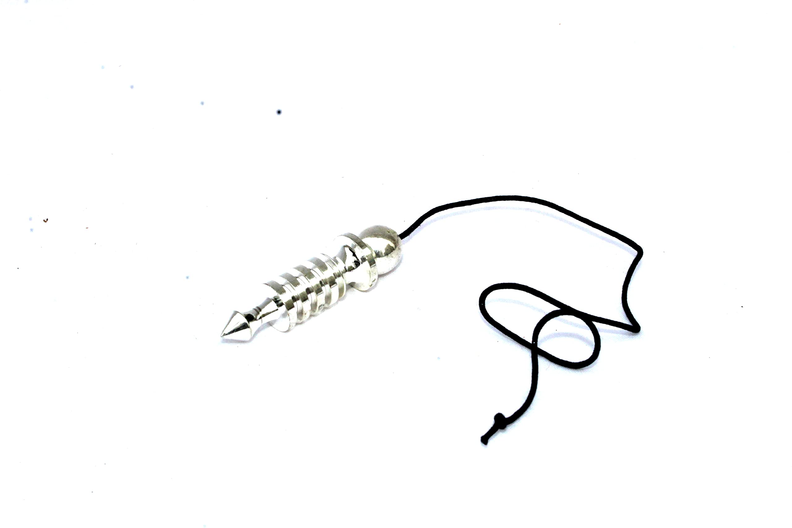 4 Isis Silver With Chord Pendulum | Divine Healing , Spiritual Energy | Metal Pendulum