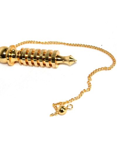 6 Isis Gold Plated Pendulum | Dowsing , Spirituality | Metal Pendulum