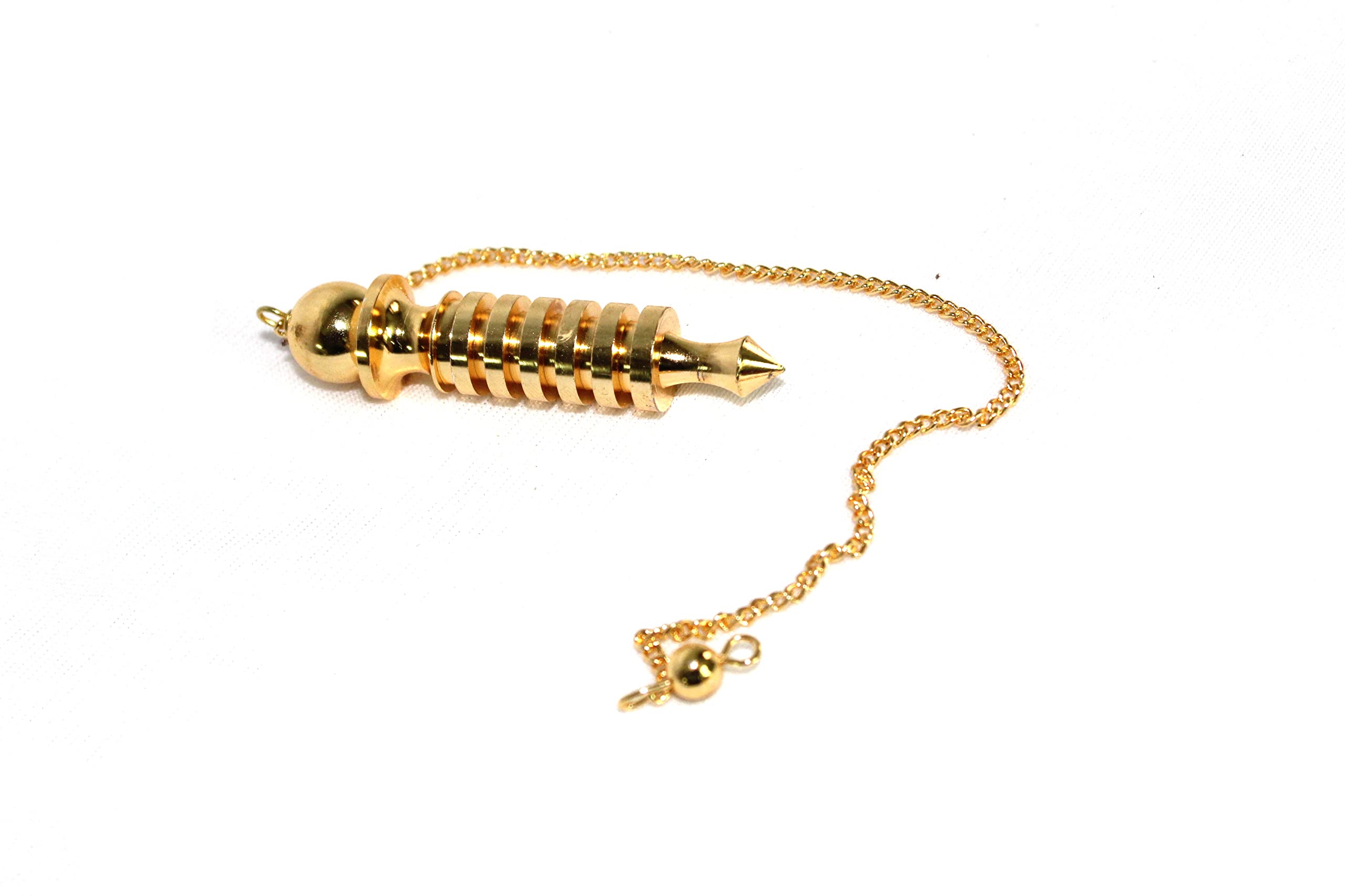 6 Isis Gold Plated Pendulum | Dowsing , Spirituality | Metal Pendulum