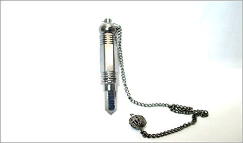 3 Piece Wand White Metal Pendulum | Spirituality | Dowsing | Divine | Metal Pendulum