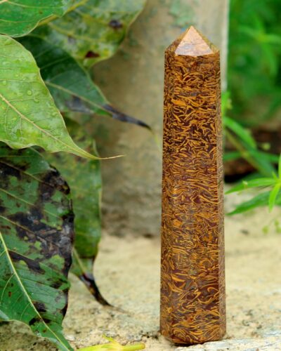 Miriam Gemstone Obelisk | 3.5-4 inch | Natural | Home Office Decor