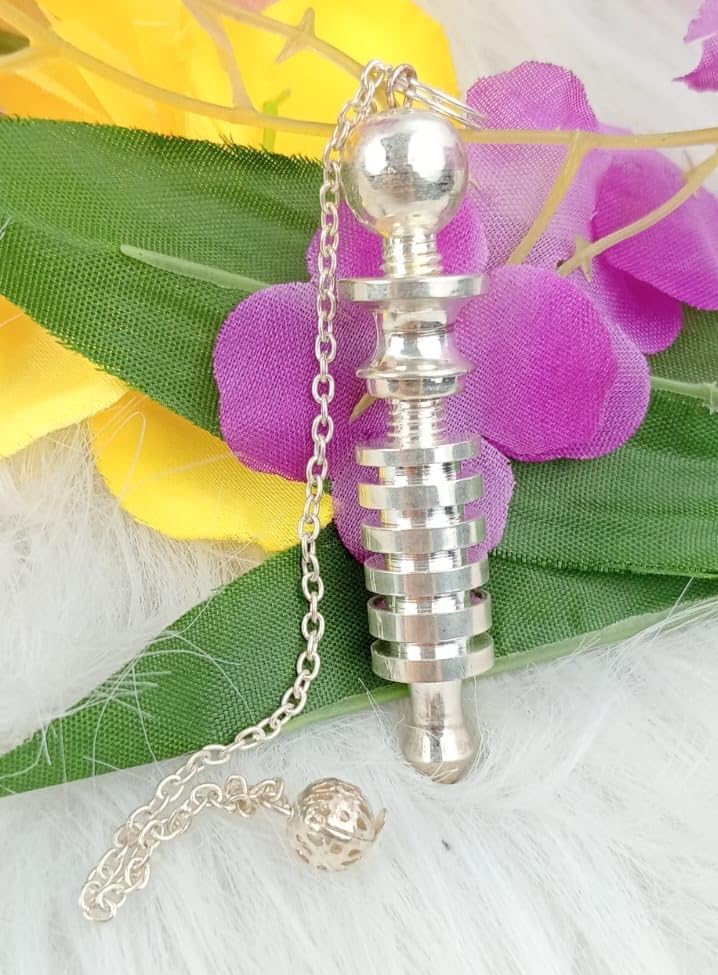 6 Isis Silver Plated 6Pendulum | Dowsing , Spirituality | Metal Pendulum