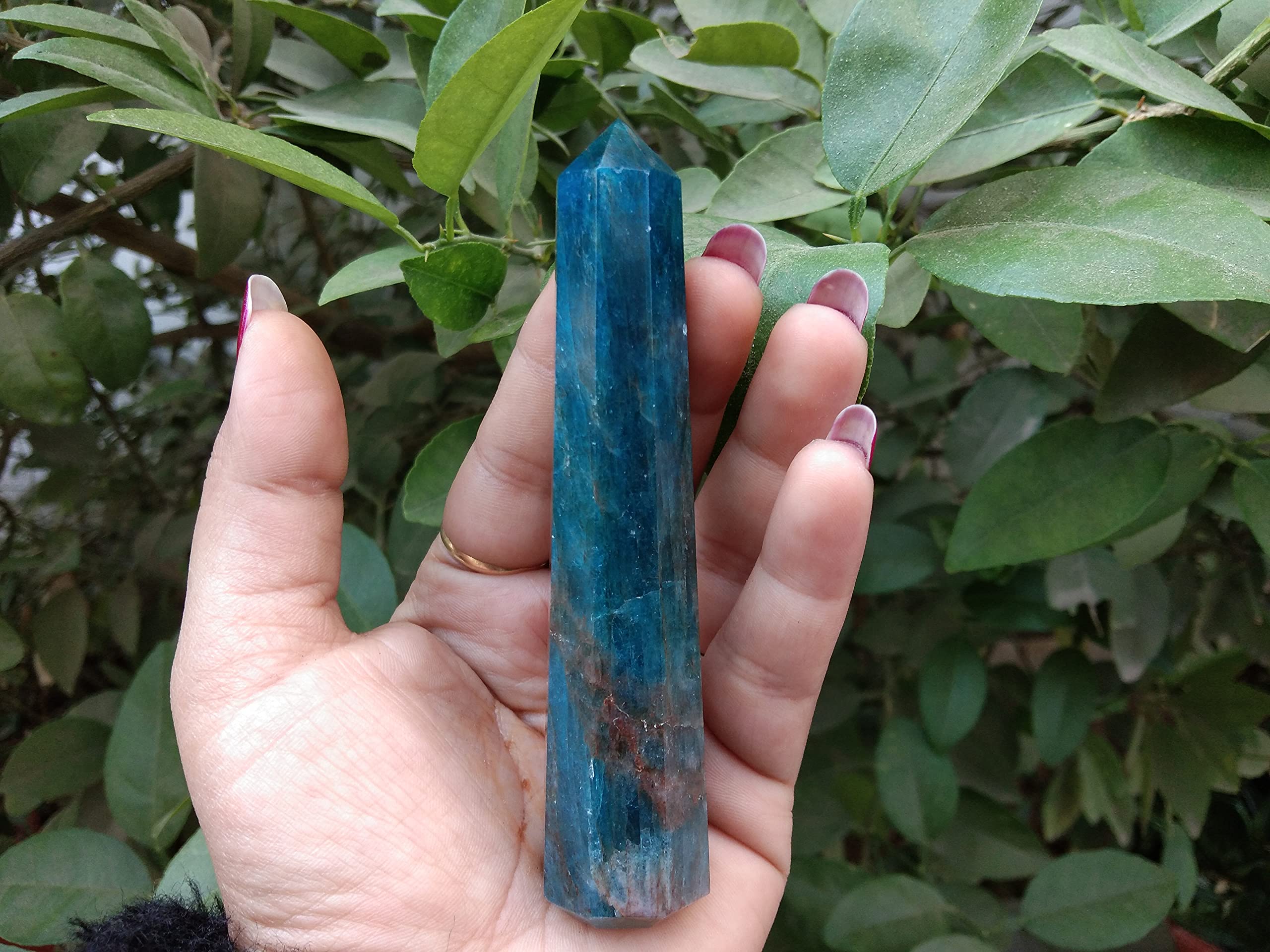 Apatite Gemstone Obelisk | 3.5-4 inch | Clarity & Focus | Natural | Home Decor