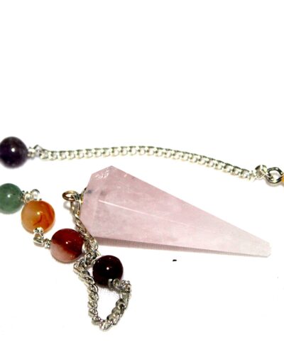 Rose Quartz Cone Shaped Pendulum | Promote love | Emotional Healing | Dowsing pendulum