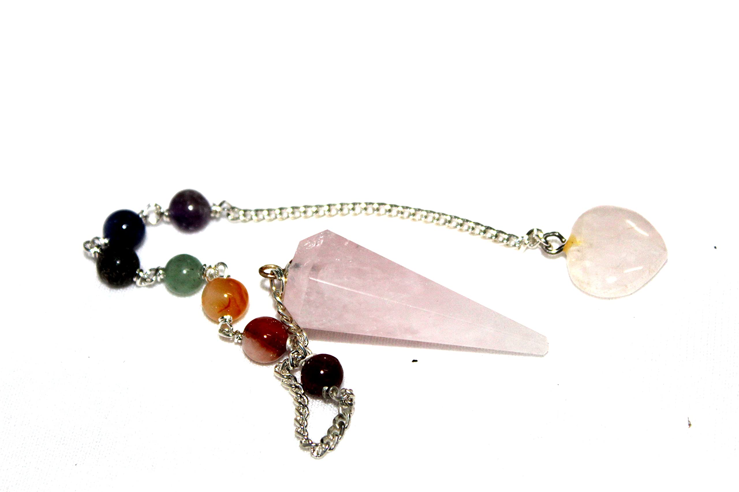 Rose Quartz Cone Shaped Pendulum | Promote love | Emotional Healing | Dowsing pendulum