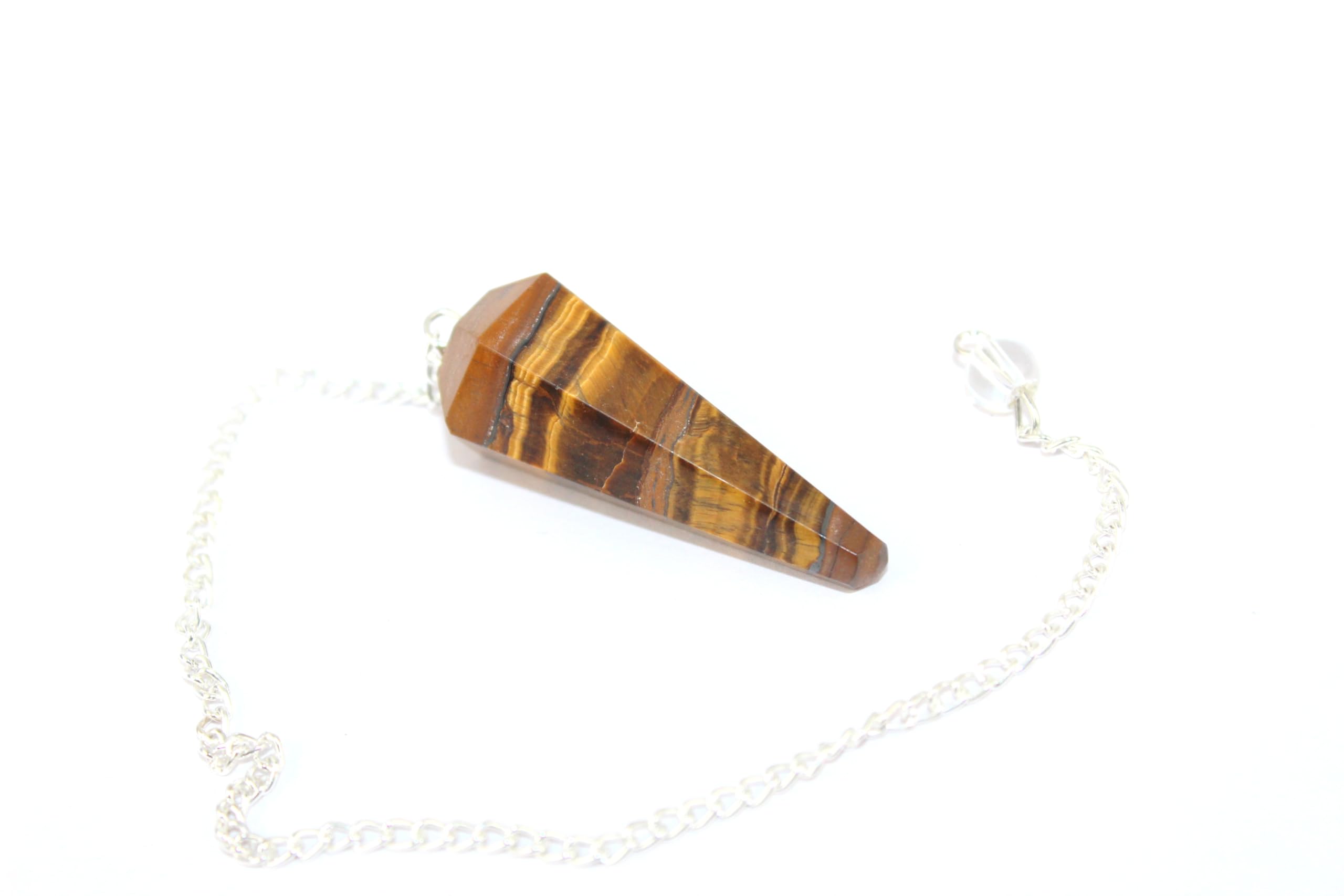 Tiger Eye Cone Pendulum | Protection | Spiritual Healing | Divine | Stone Pendulum