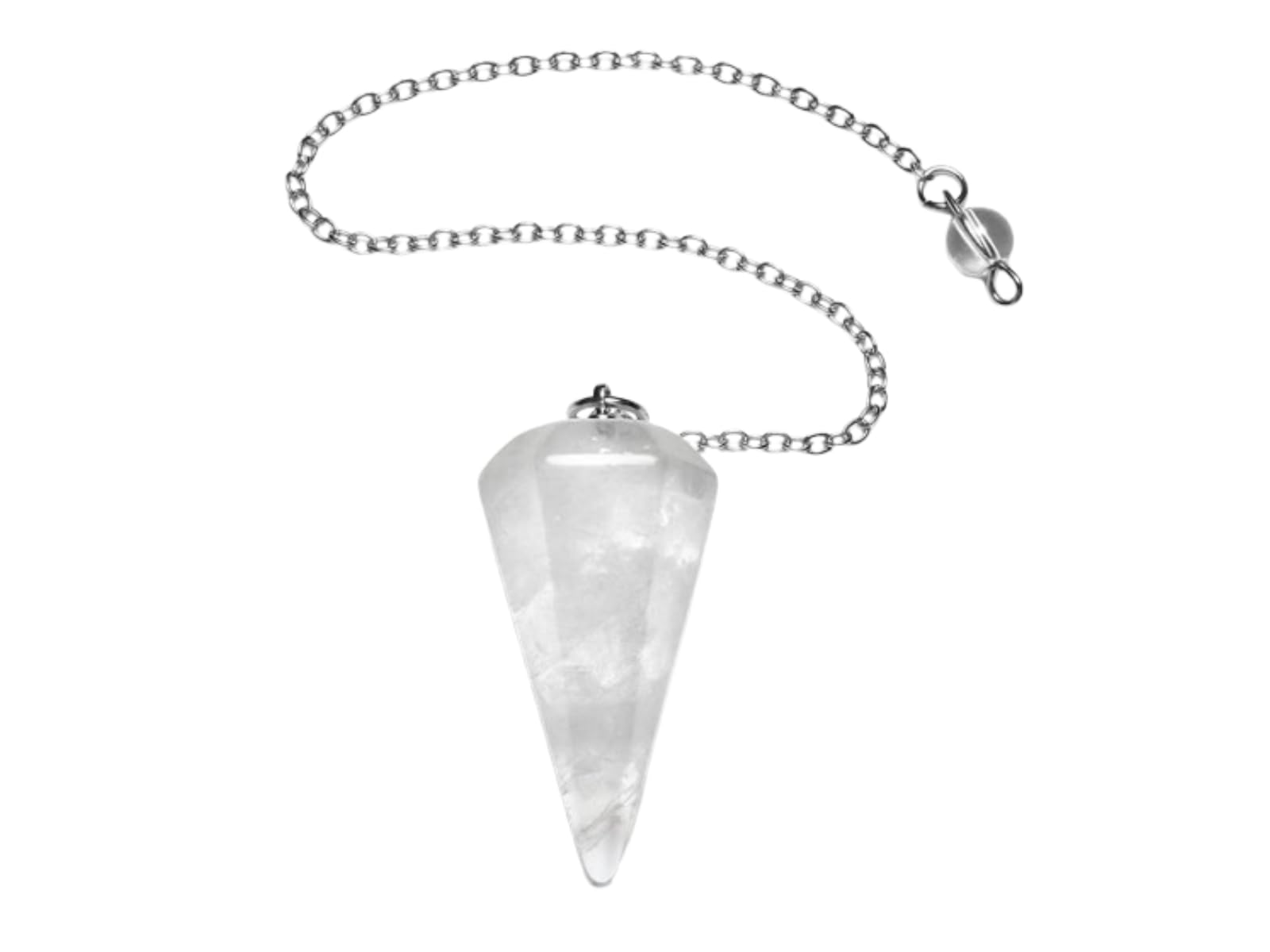 Crystal Quartz Cone Pendulum | Energy Amplification | Spiritual | Reiki Balance | Dowsing Pendulum