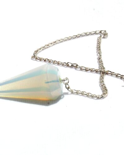 Opalite cone faceted Pendulum | Spiritual Healing | Divine | Meditation | Dowsing Pendulum
