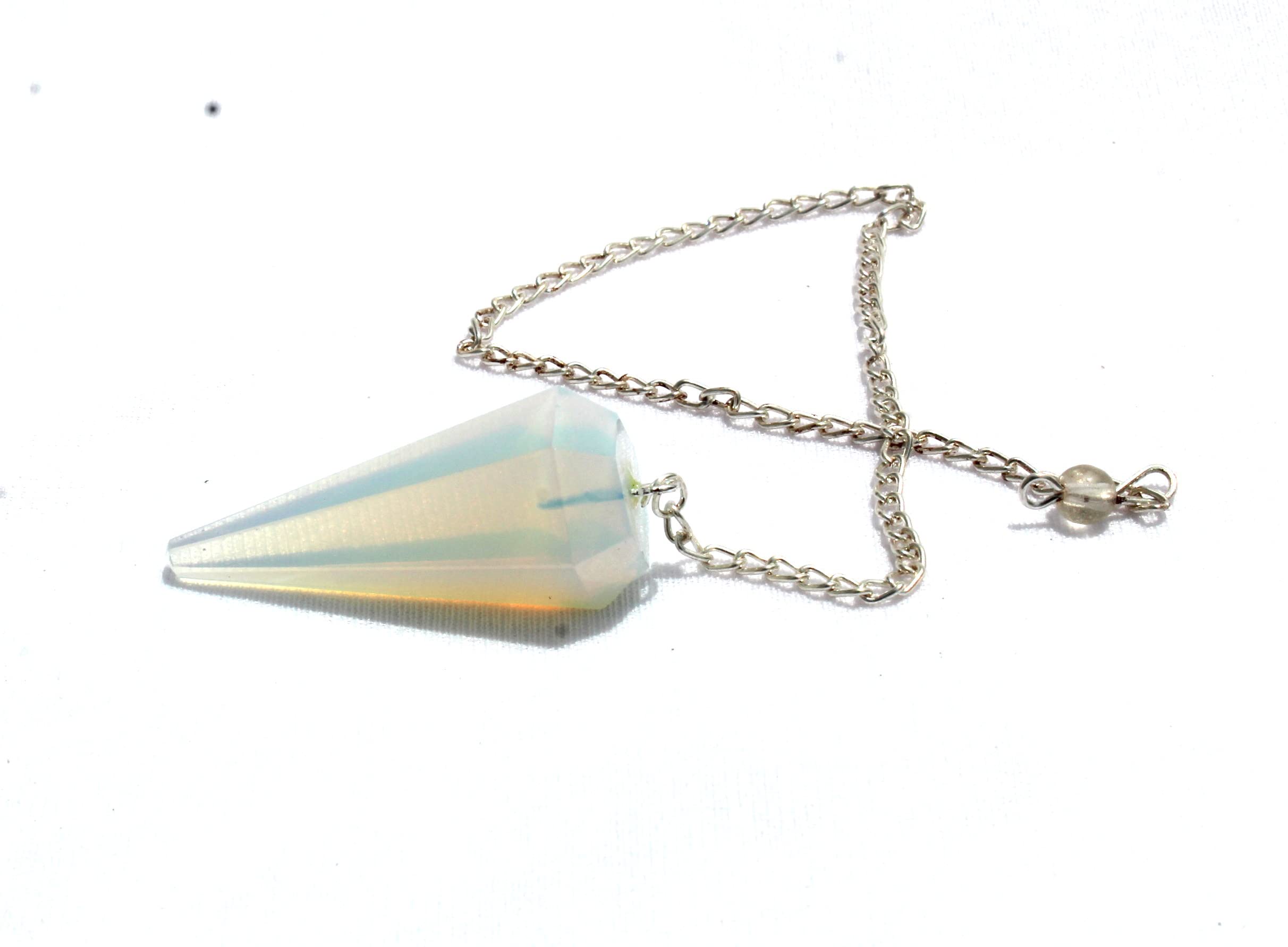 Opalite cone faceted Pendulum | Spiritual Healing | Divine | Meditation | Dowsing Pendulum