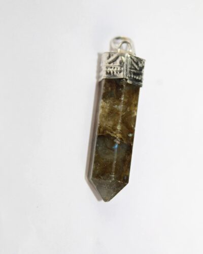 Labradorite Point Pendant | Gemstone Healing | Crystal Therapy | Reiki Chakra Balancing | Natural Crystal Pendant