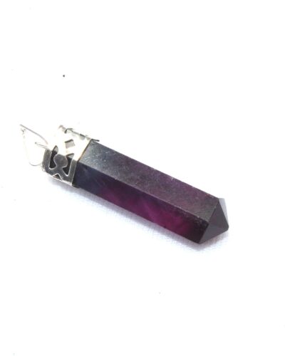 Purple Flourite Point Pendant | Gemstone Healing | Crystal Therapy | Natural Crystal pendant