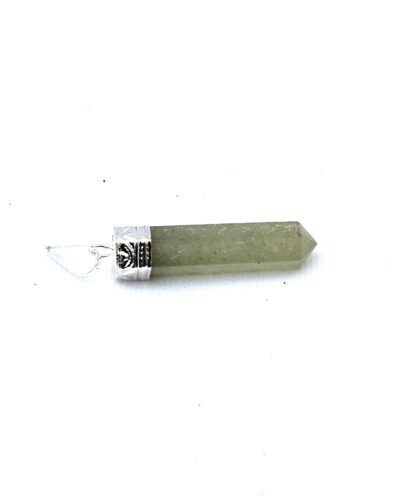 Green Aventurine Point Pendant | Gemstone Healing | Crystal therapy | Spirituality | Natural crystal Pendant