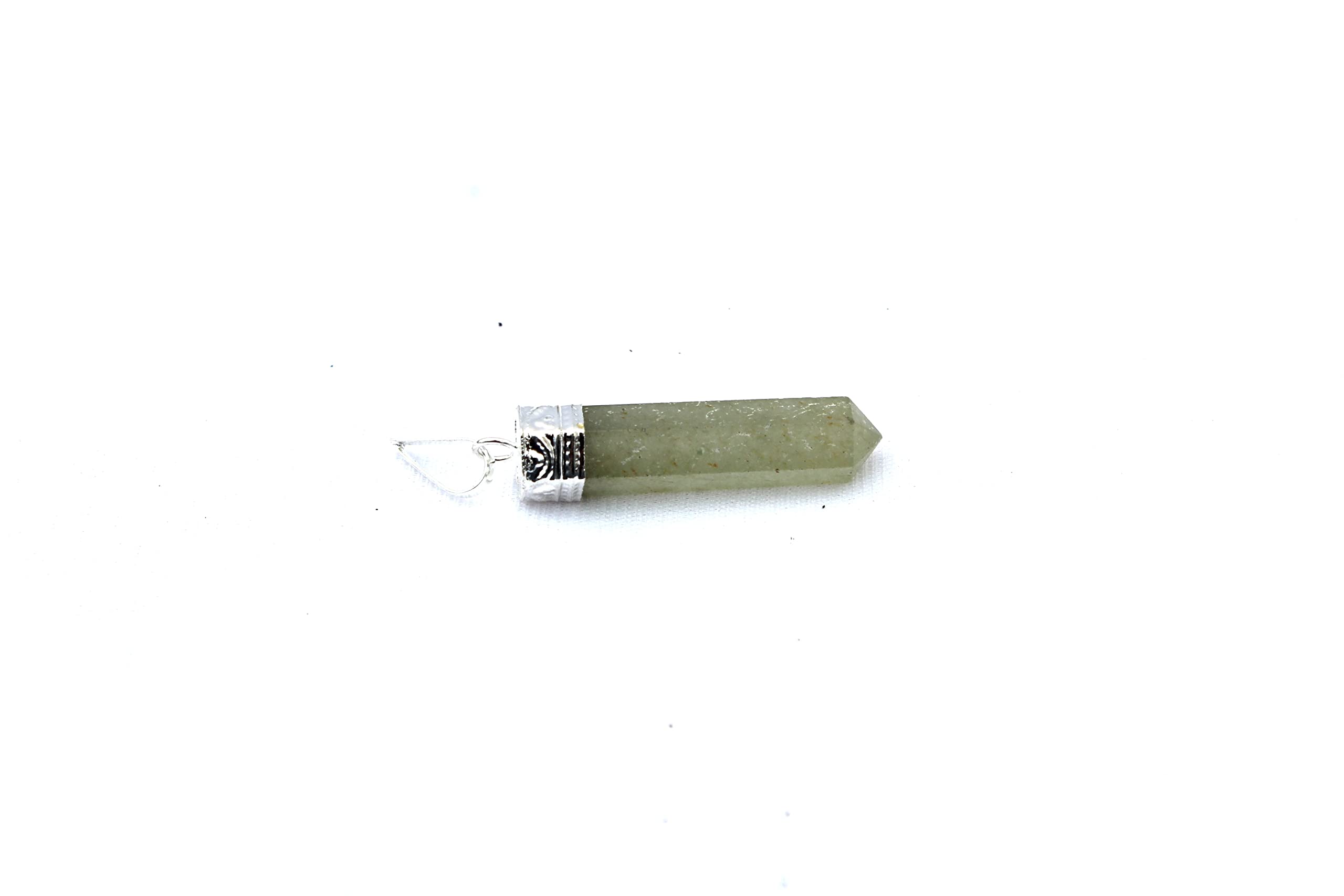 Green Aventurine Point Pendant | Gemstone Healing | Crystal therapy | Spirituality | Natural crystal Pendant