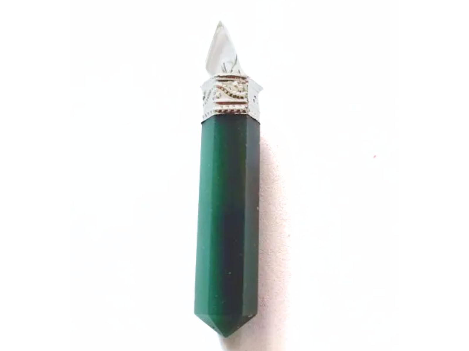 Green Jade Point Pendant | Gemstone Healing | Spiritual Healing | Natural Gemstone Pendant
